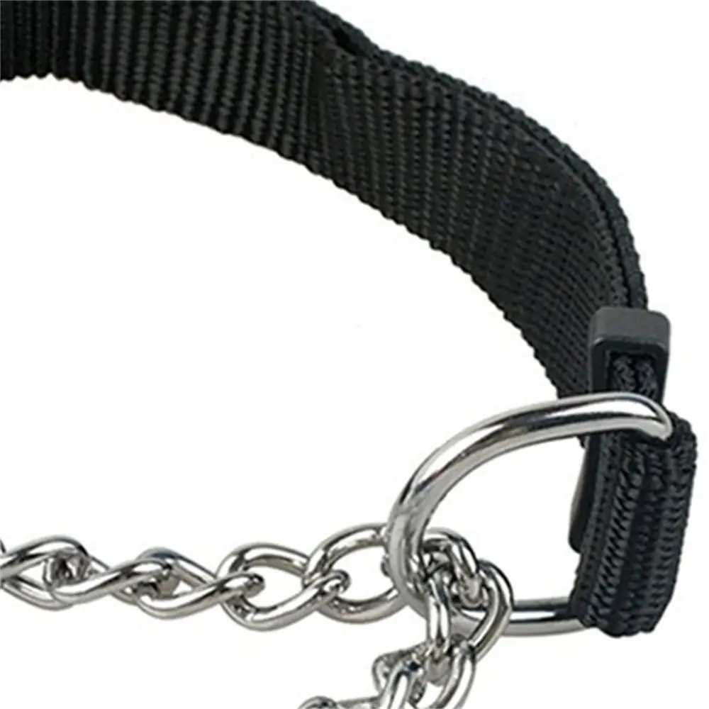 Pet Collar Half Check Choke Nylon Necklace Porable Outdoor Cat Dog Training Chain Animal Accessories