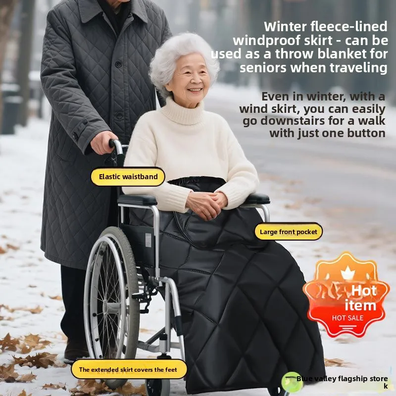 Thiened rolstoel winddichte deken ly been kniebeschermer reisuitje winddichte rok voertuig acc...