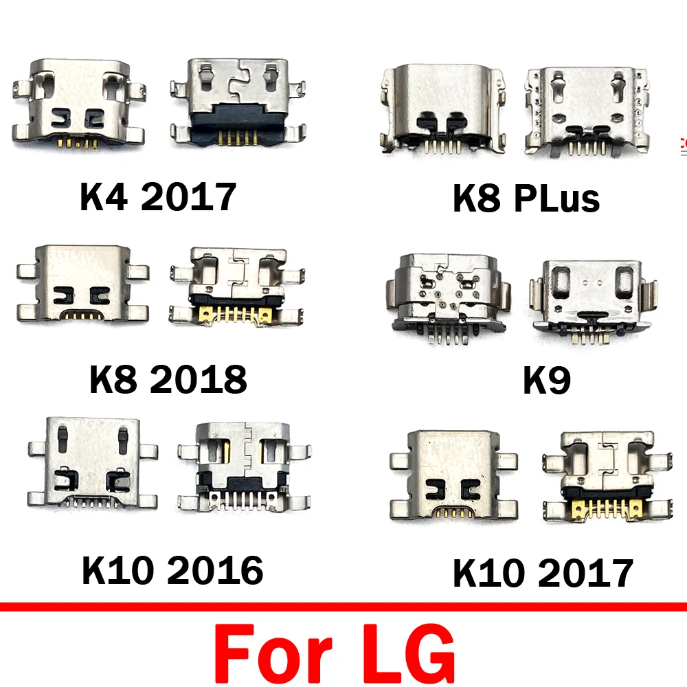 

10Pcs，USB Port Plug Dock Connector For LG K52 K61 K62 K50S K12 Plus K51S K41S K10 2017 K22 K92 K50 K51 K12 K8 Plus Mic USB Port