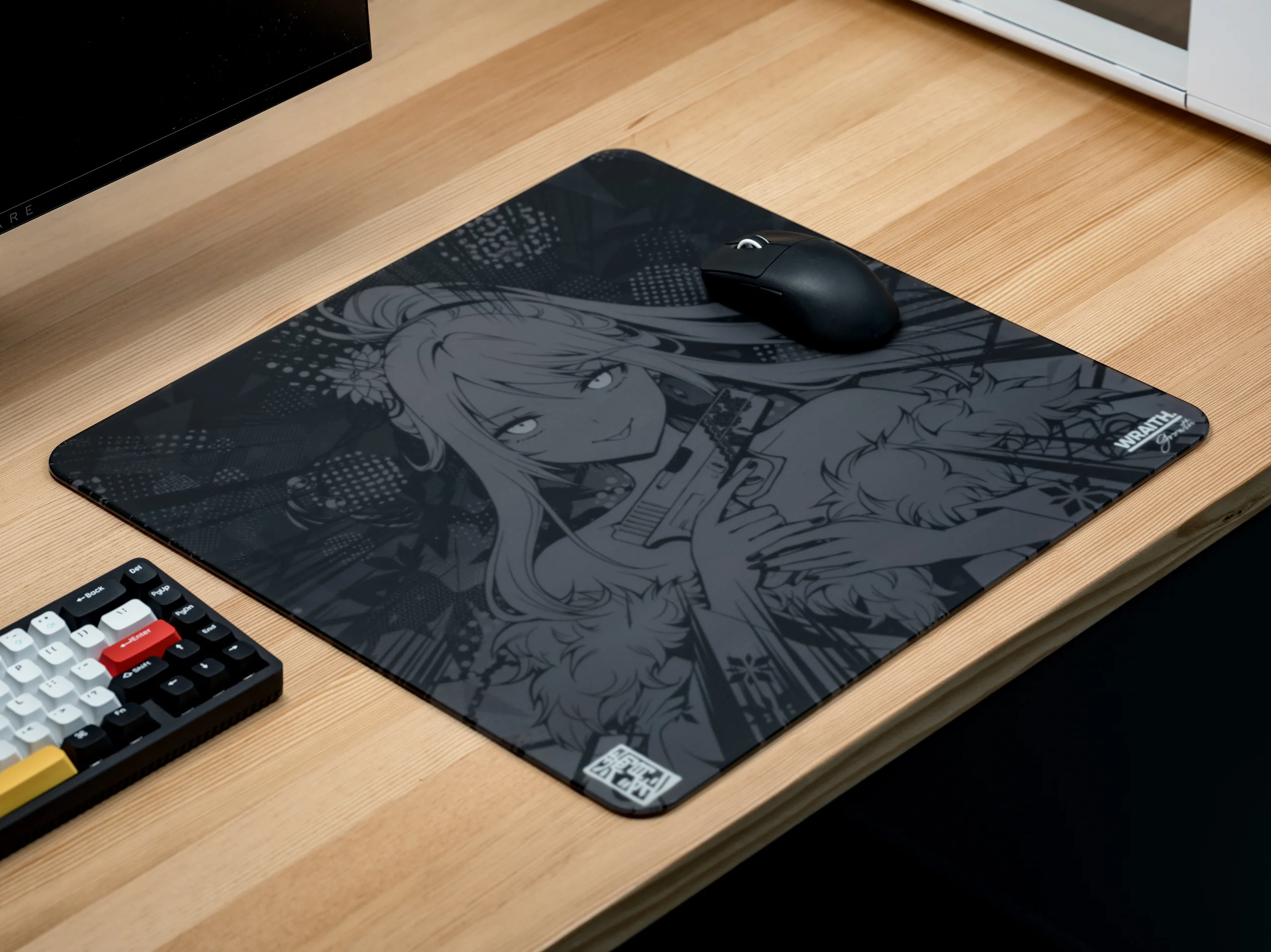 Original Wraith Cosmic V2 Evil Edition Glass Mousepad E-sports Gaming Mousepad Custom Smooth Mouse Pad Valorant CSGO FPS Gamers