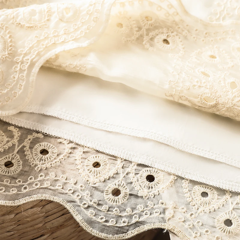 

Тонкий жилет Ele из чистого хлопка с вышивкой, топ из смеси хлопка и полиэстера для тяжелой промышленности, летняя женская футболка для поездок на работу...