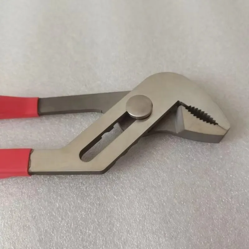 Alicate de bomba de água de ferramentas manuais de titânio não magnético 10" com alça vermelha para MRI