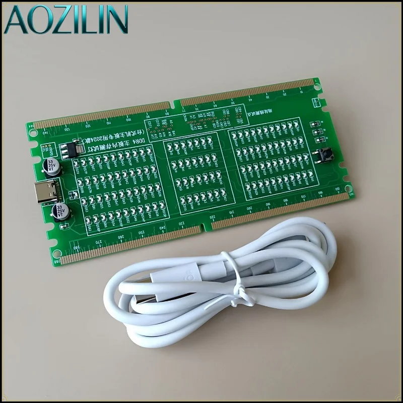 AOZILIN DDR4 DDR5 LED Memory Tester Card,Desktop PC Mainboard RAM Slot Detector Chip Diagnostic Repair Testing Tool