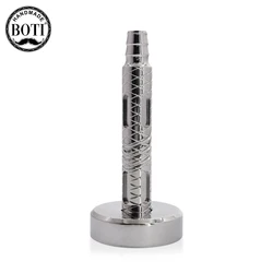 Boti Titanium Safety Shaver and Base Barbershop Shaving Razor Suitable for Single and Double Edged Blade Heads