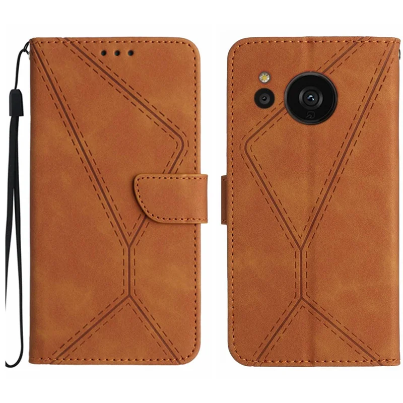 Business Leather Flip Cover for Sharp Aquos Sense8 Case Card Slots Wallet Phone Bag Case For Sharp Aquos Sense 8 Cover