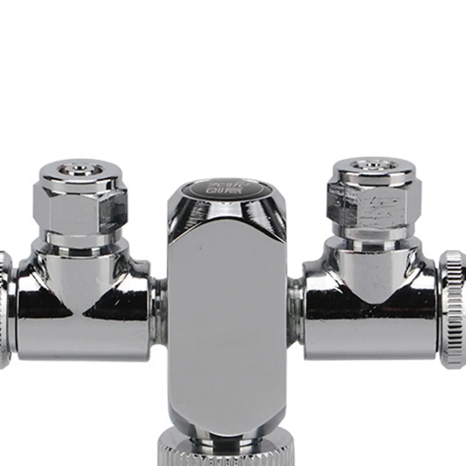 Aquarium CO2 Splitter Dual Output Copper Regulator Valve Two Way Distributor Kit for Fish Tank System