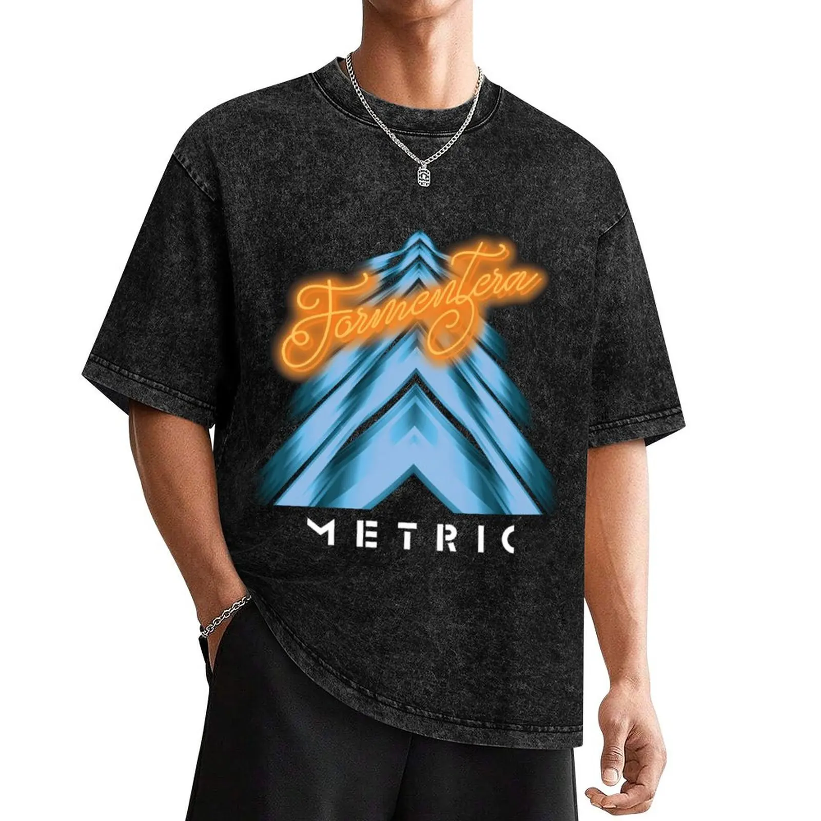 

Metric Band T-Shirt cute clothes topping basketball graphic tees T-shirts for men cotton