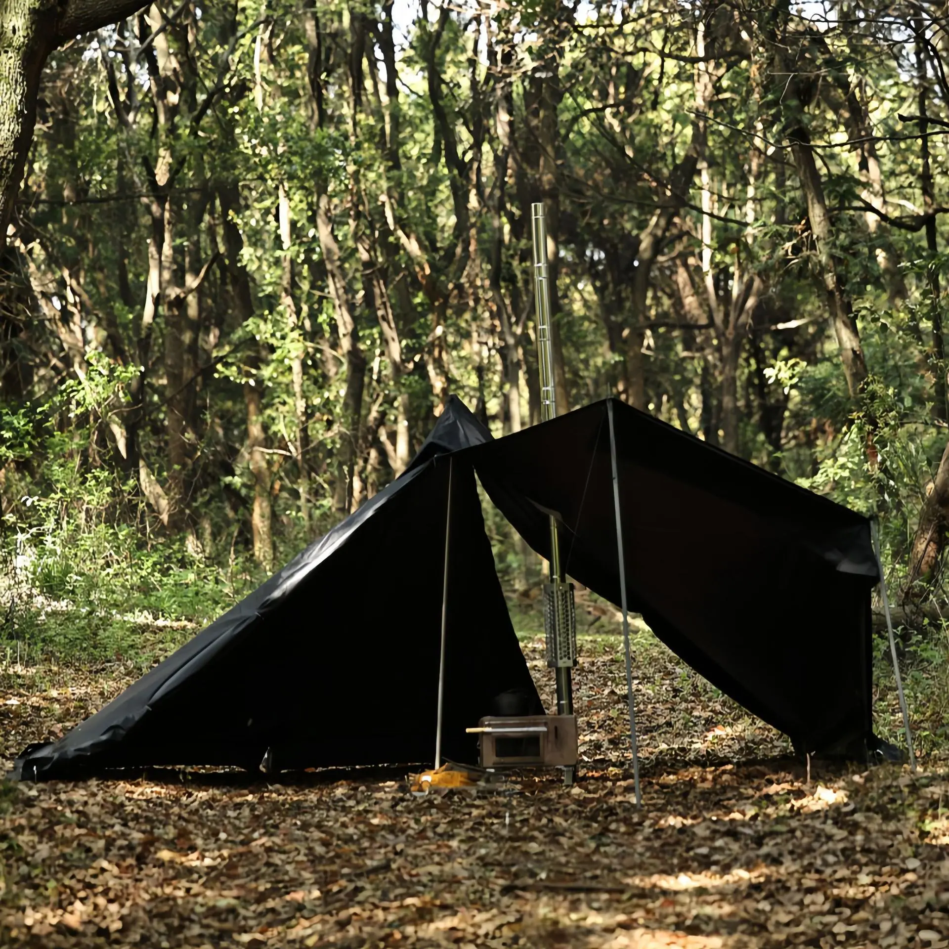 

Хит продаж, палатка для кемпинга и пикника на открытом воздухе, портативная ветрозащитная пирамида с прямой дверью для нескольких человек