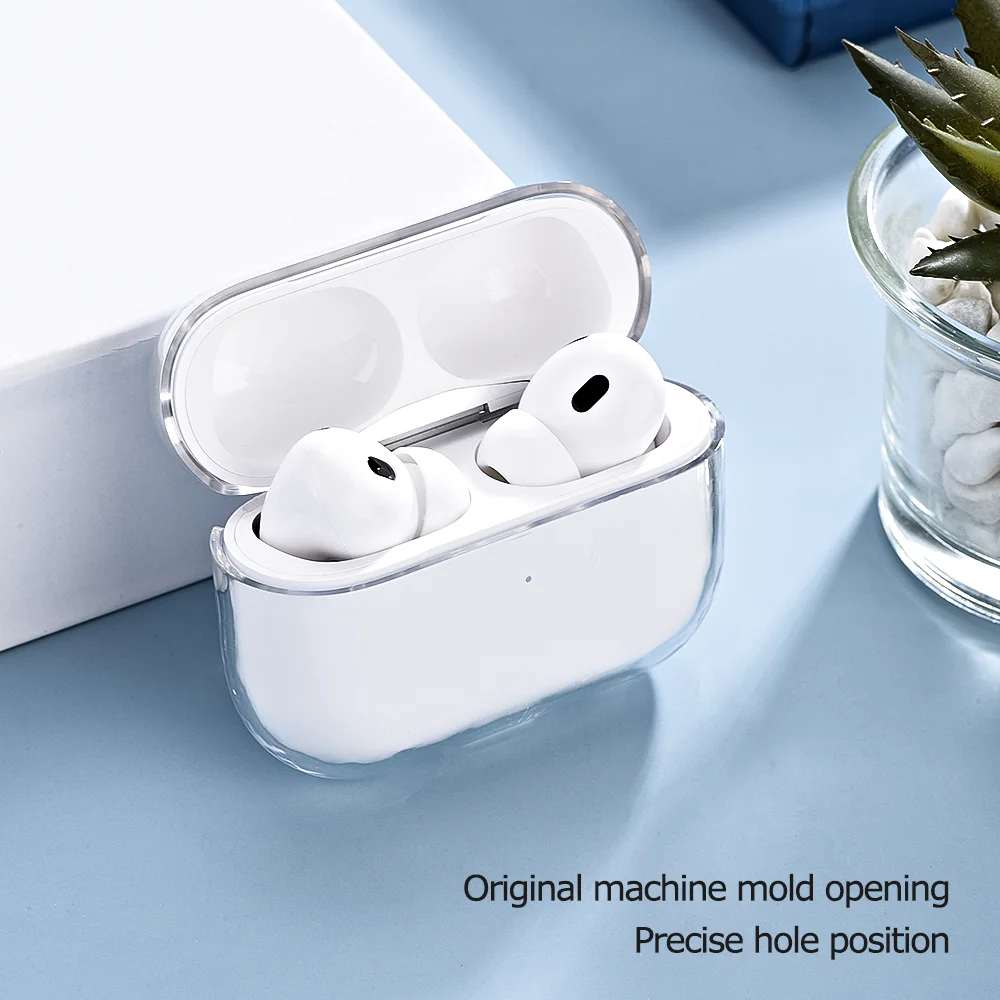 

Transparent Case For AirPods Pro 3 Cases Wireless Bluetooth Earphone Protective Cover For Airpods 3 2 4 PC Clear Hard Case Shell