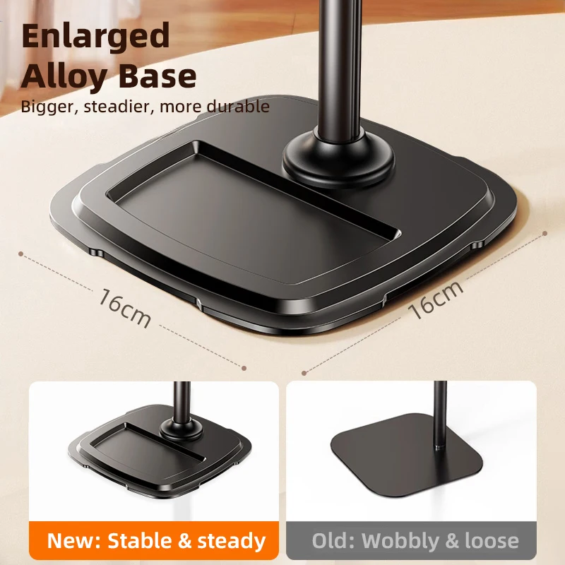 NOHON Phone Tablet Stand Desktop Adjustable Height 360° Rotating Dual Phone Holder Tablet Holder Stand for iPhone iPad Stand view 5