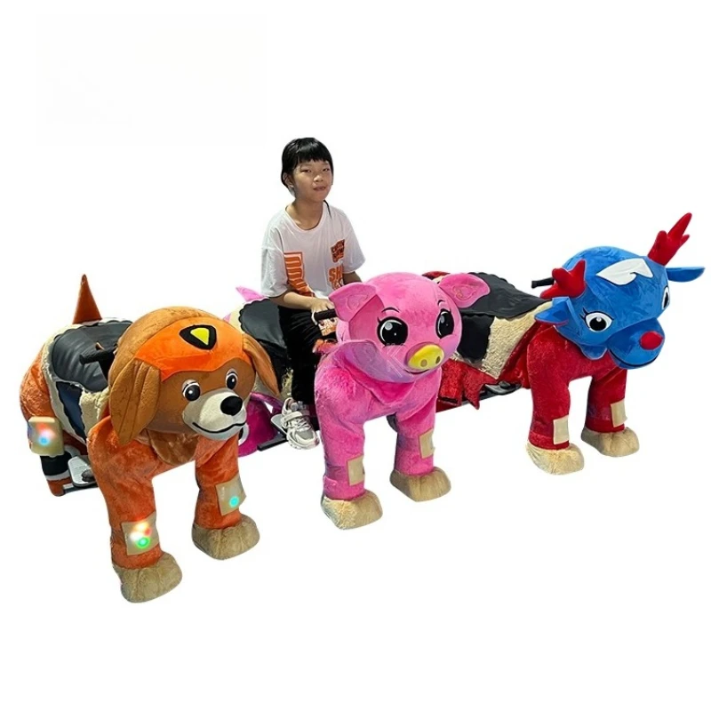 Máquina tragamonedas con batería Zoo electrónico Andar paseos en el parque de peluche