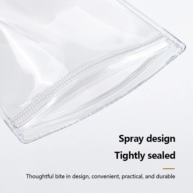 Transparente PVC Self Sealing Bag, prego falso Tip Display Storage Bag, Marbling Nail Art Card, Fotografia Props, 5pcs