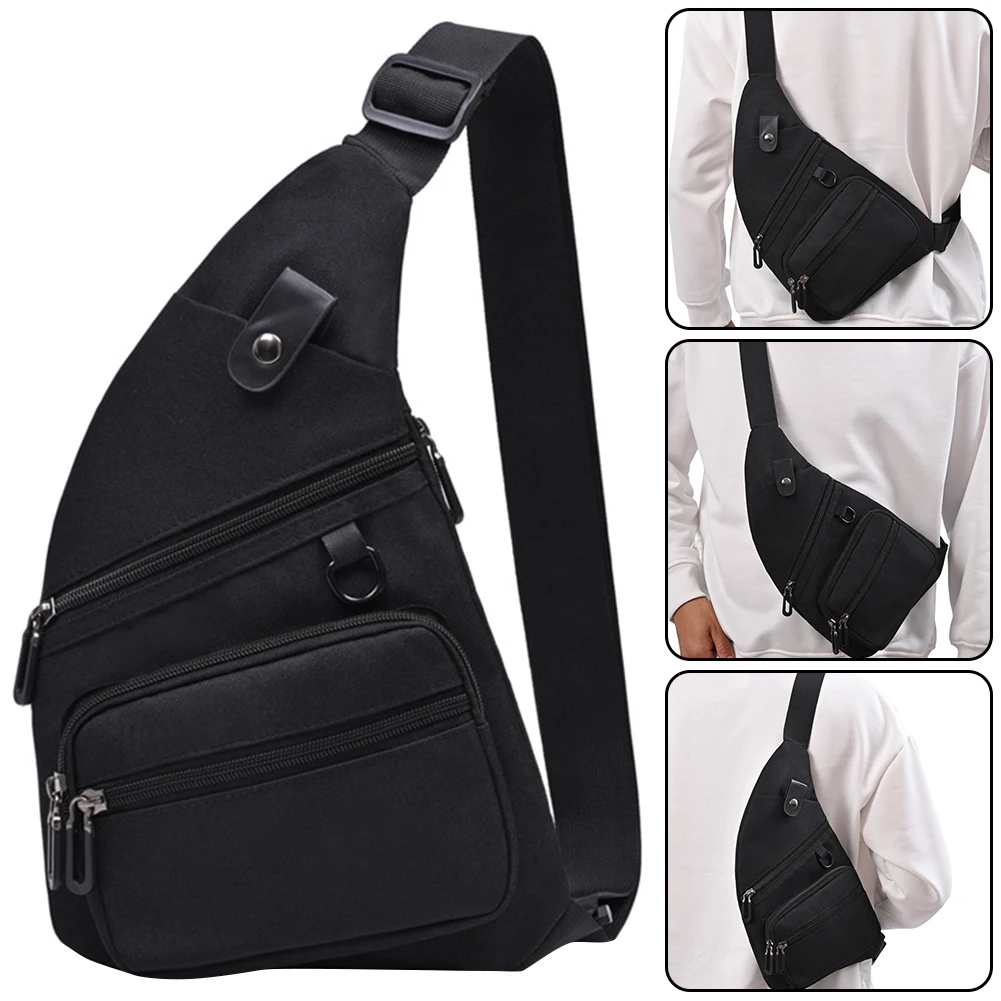 Anti Theft Men's Oxford Cloth Crossbody Bag New Trend Chest Bag Fashionable and Portable Shoulder Bag Waterproof for Travel