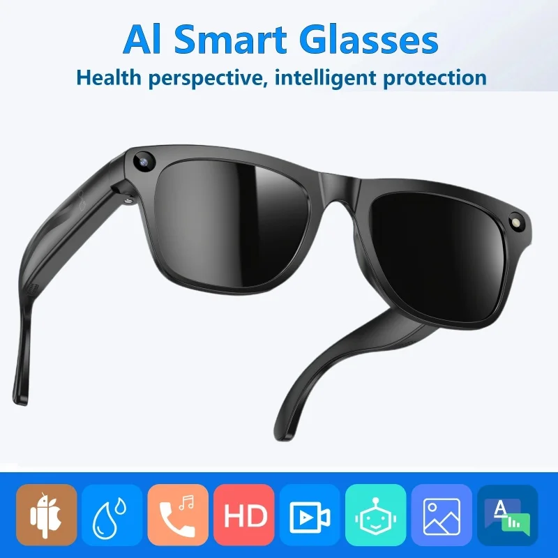 Smart AI Glasses 800W HD 8K Shooting Camera Photo Video Voice Call Translation Bluetooth AI Smart Glasses Upgrade