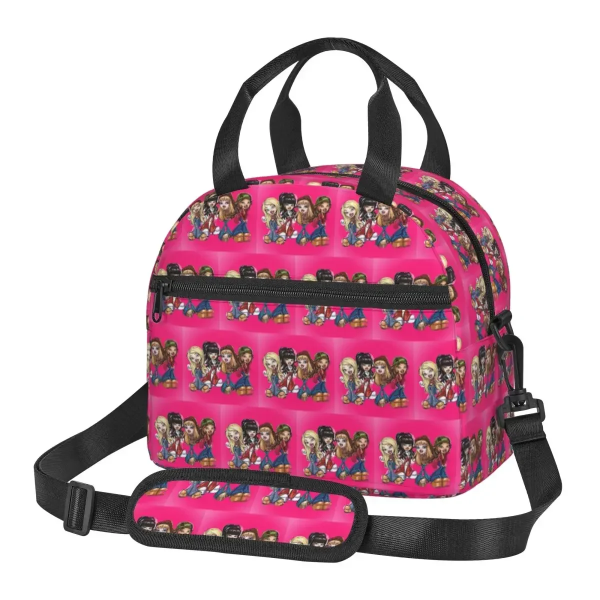 

Bratzs Doll Insulated Lunch Bag for Women Bento Storage Food Boxes Container Cooler Thermal Lunch Box Tote