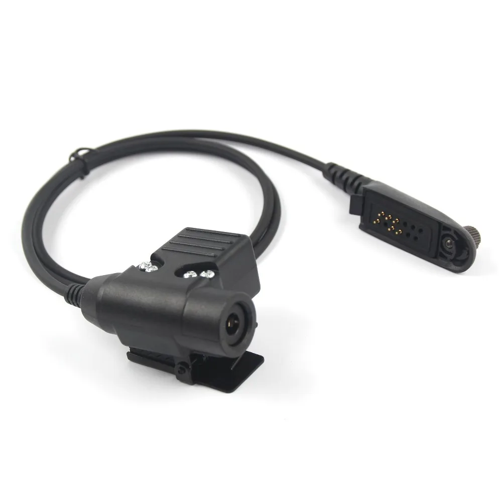 Adaptador PTT U94 para capacete de motocicleta, rádio bidirecional, microfone, fone de ouvido para walkie-talkies Motorola, GP140, GP320, GP328, GP338, GP3