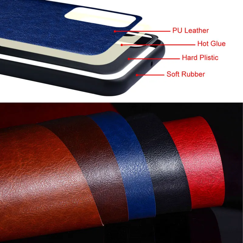 Luxury PU leather Case for Oneplus 11 10 9 8 7 7T Pro 10T 8T 6T 11R 9R 9RT Business solid color Phone Cover Soft TPU&Hard PC