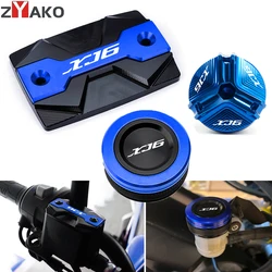 For Yamaha XJ6 XJ6F XJ6N DIVERSION 2010-2013 2014 Motorcycle Front and Rear Brake Fluid Reservior Cap Engine Oil Filler Cap