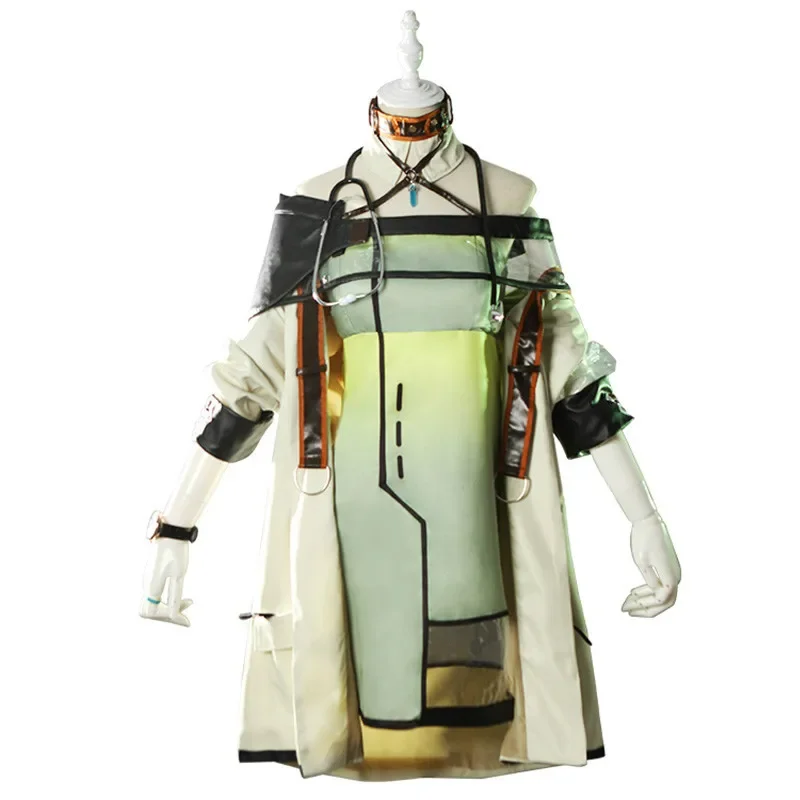 

Game Arknights Cosplay Costumes Kaltsit Cosplay Costume Anime Comic Cartoon Women Girls Clothes uniform Tube Dress Off Shoulder