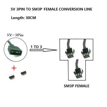 Kabel ASUS pro více konektorů 5V 3pin 12V 4pin pro základní desku PC s ventilátorem AURA RGB, patice SM3P 10 nejlepší prodej Asus Aura Sync Hub - №7