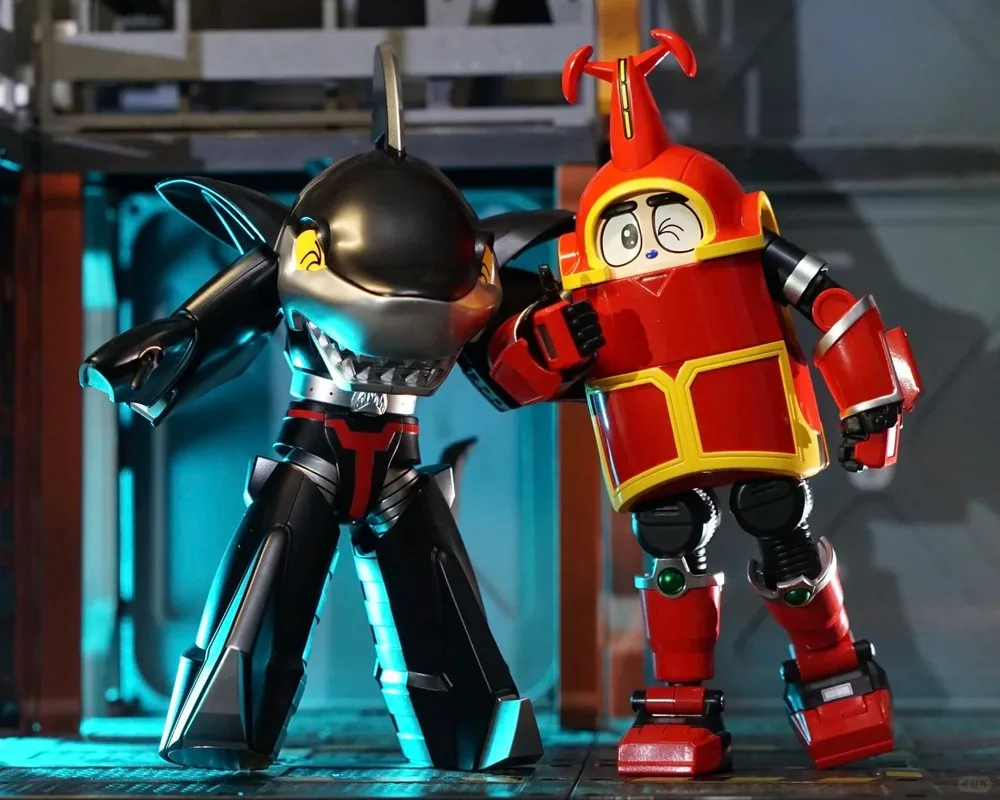 جديد حقيقي 1/12 مقياس Xls B-Robo Kabutack سلسلة 2 القرش Las Vegas Mecha نموذج عمل الشكل جمع الديكور لعبة الهدايا