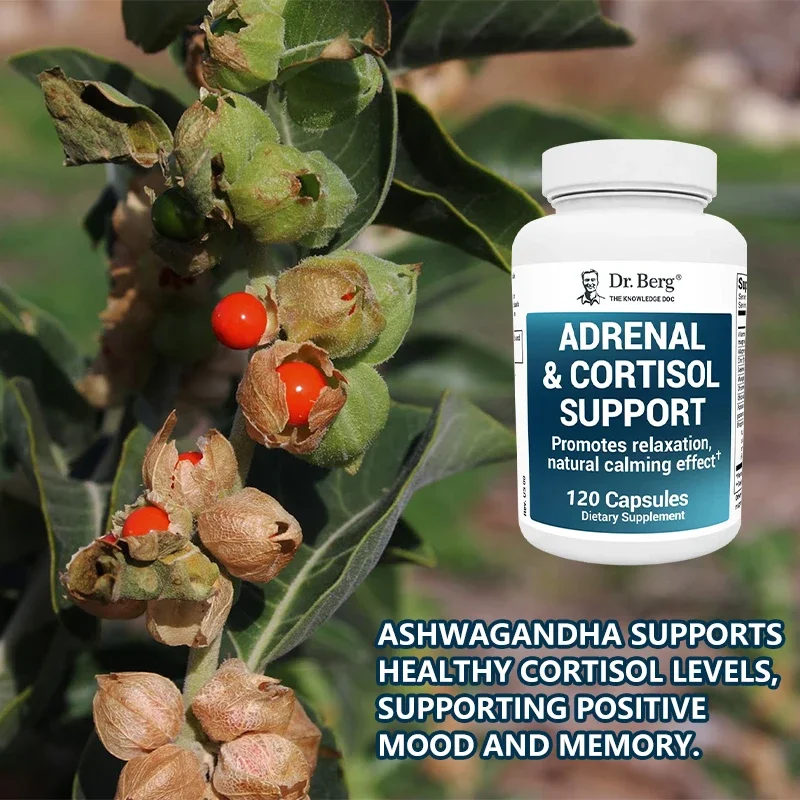 Adrenal and Cortisol Capsules - Supplements for Mood Manager, Focus, Relaxation and Stress Relief, Anti-Fatigue Supplements