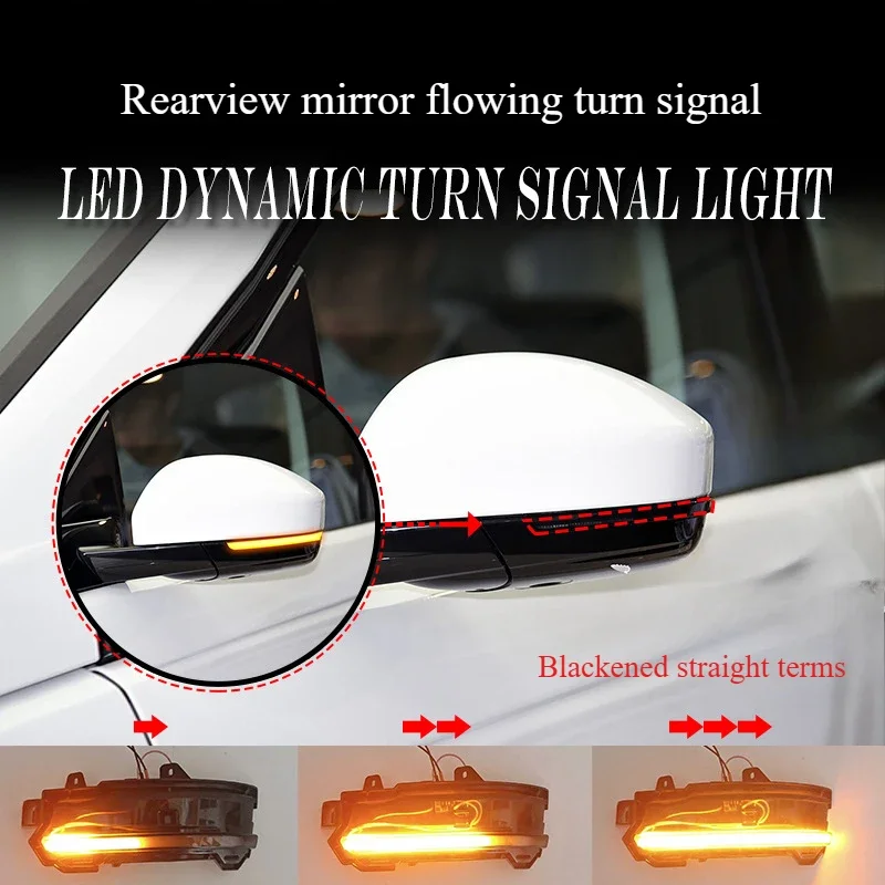 

For Jaguar E-PACE Jaguar F-PACE rearview mirrors, yellow flowing turn signals