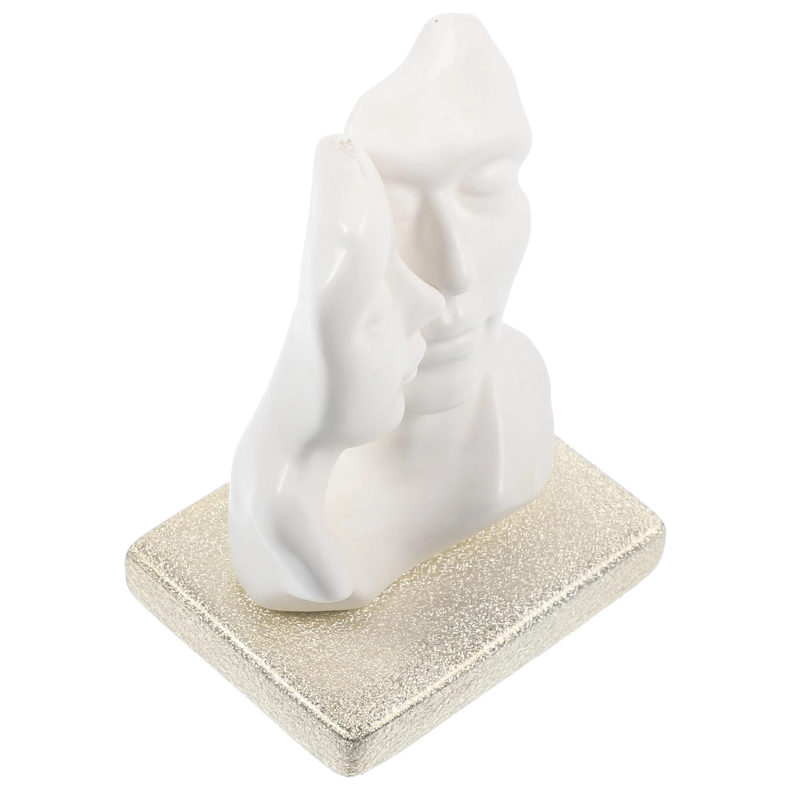 

Ceramic Crafts Lover Sculptures Versatile Design Home Desktop Decor Valentine's Day Gift Ceramic Couple Figurine