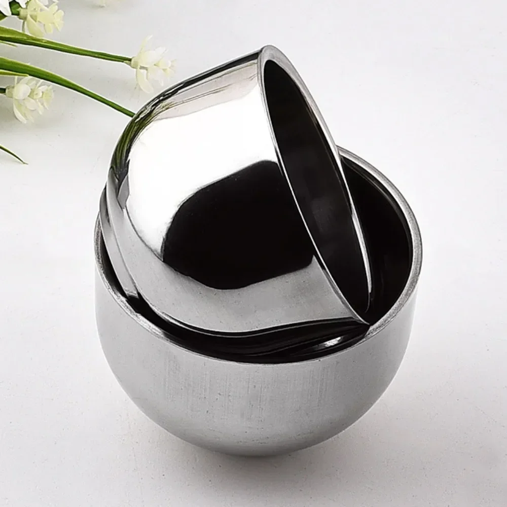 Multi-function 100/150 ML Stainless Steel Cup Double Layer Thicken Espresso Coffee Cup Smooth Shaving Mug