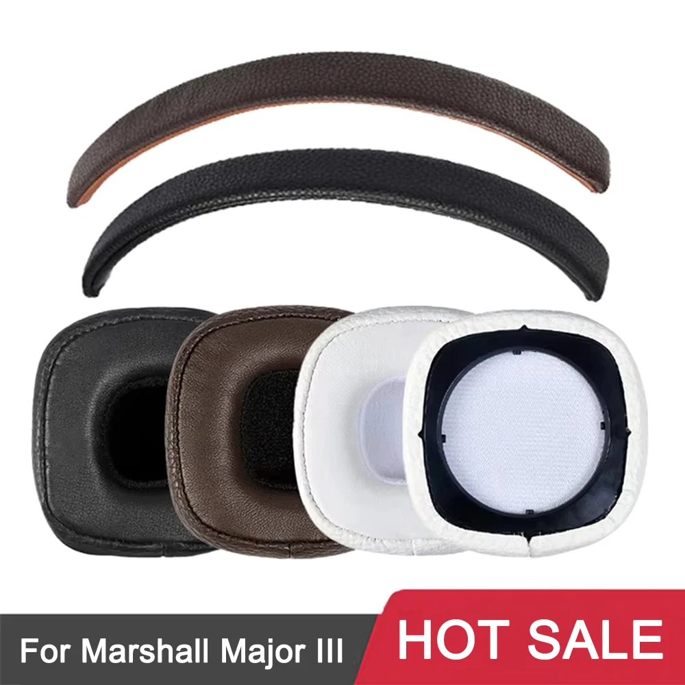 1Pair Replacement Earpads Protein Skin Ear Pads Cushions For Marshall Major 3/Major III Headphones Headset Repair Parts Cover