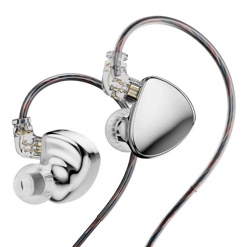 TRN MT5 Dual Dynamic Driver In-Ear Monitors Headphones 0.78mm 2pin 10mm high-polymer LCP diaphragm