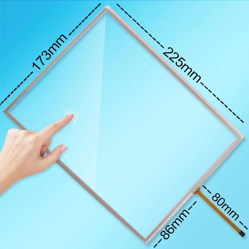 

10.4 inch 4 wire Resistive Touch Screen For Medical Equipment tablet Car GPS Navigation 173*225MM With Extension cord