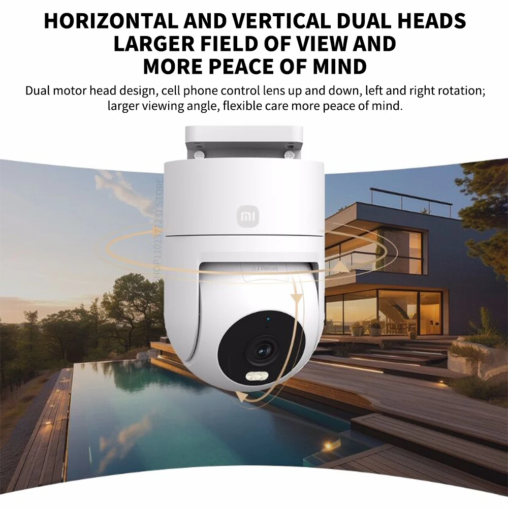 XIAOMI WLAN-Außenkamera CW300 2.5K Ultraklare Bildqualität Wind- und Regenfeste IP66 Wasserdichte KI-Humanoid-Überwachung CN – Detail 9