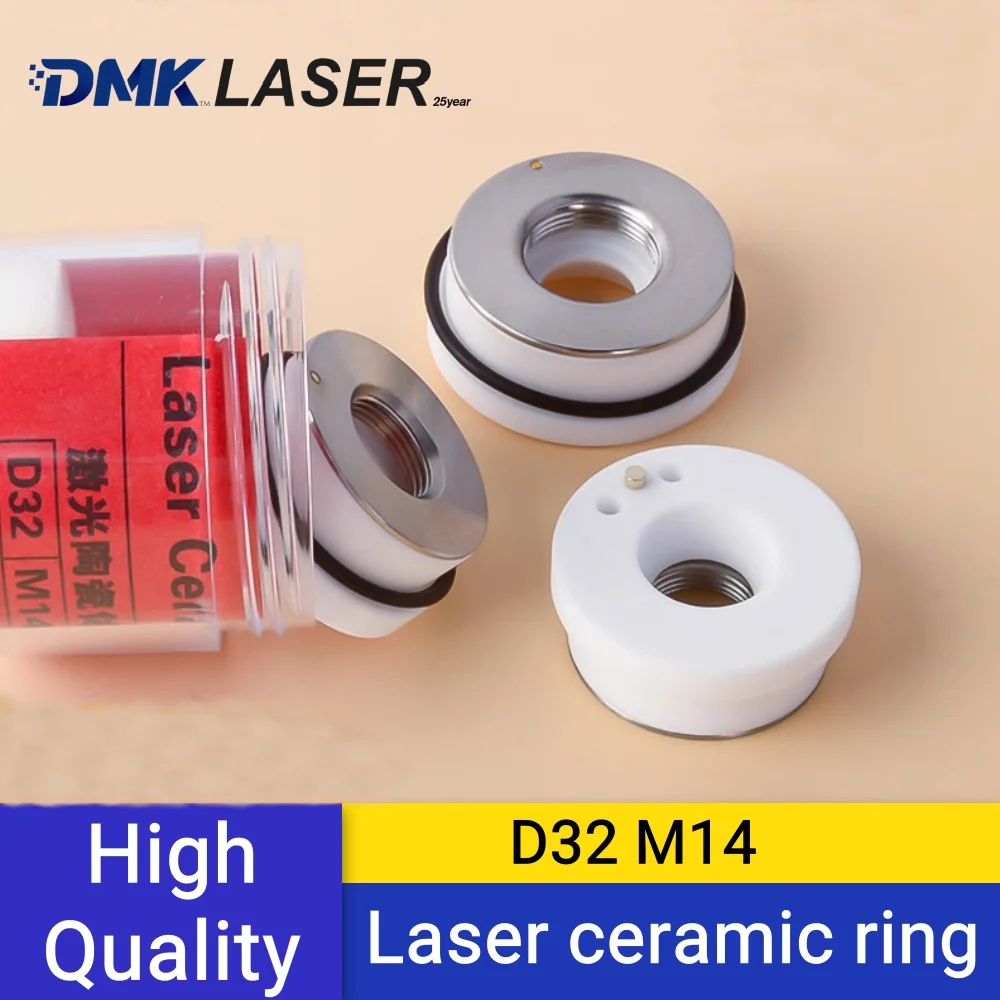 DMK laser ceramic ring D32 M14 Nozzle Holder Ring Connector Holder for For Raytools WSX Precitec HSG HANS laser Cutting Head