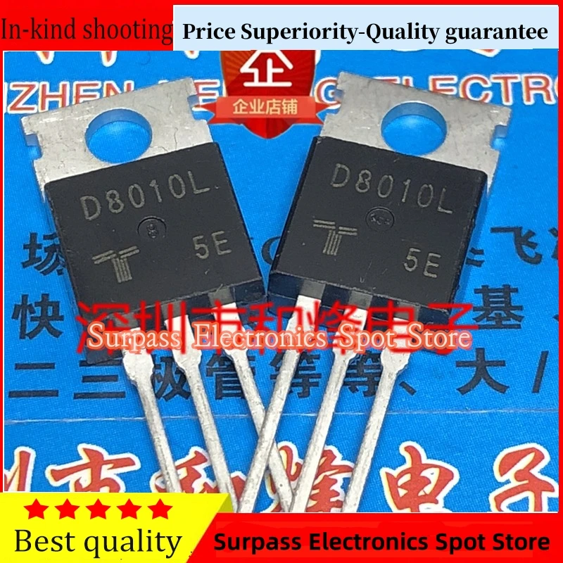 5PCS-10PCS D8010L TO-220 800V 10A Transistor OP VOORRAAD