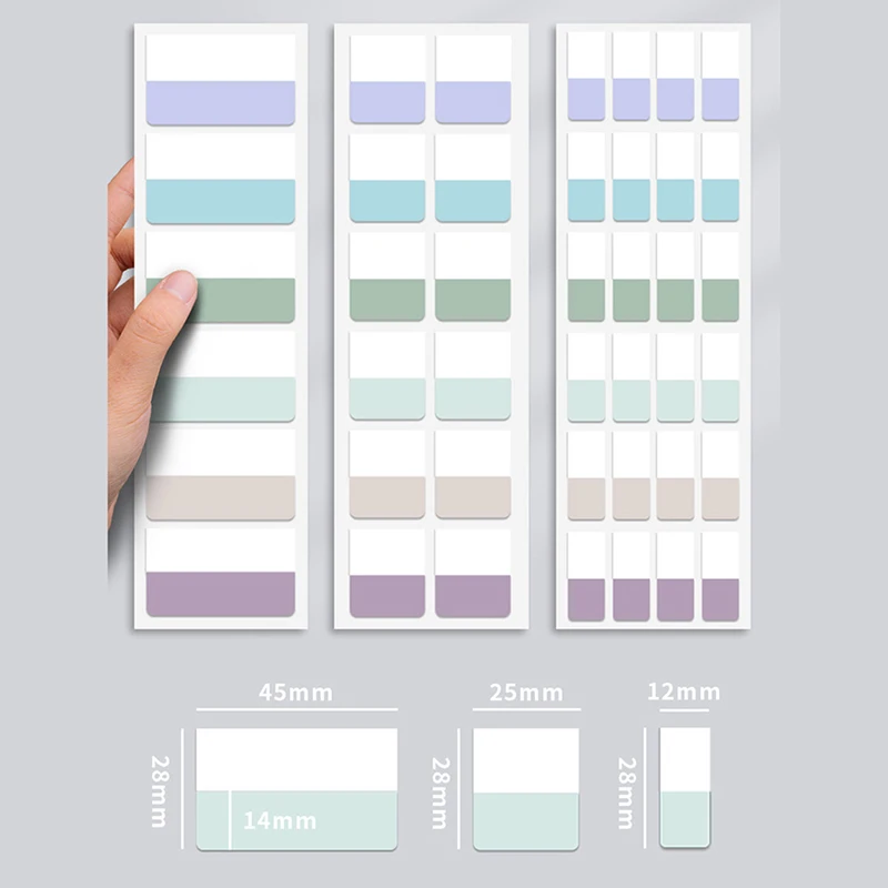 60/120/240 Stuks Multicolor Plakkerig Beschrijfbare Herpositioneerbare Index Tabbladen Vlaggen Voor Pagina 'S Boek Markeringen Lezen Notities