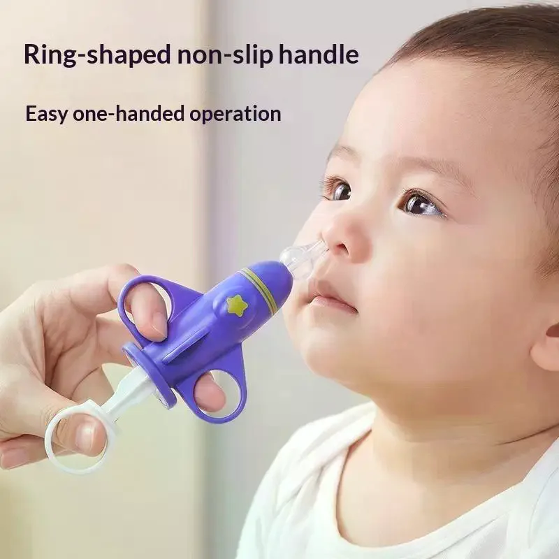 1Pcs Syringe Nasal Irrigator Infant Nose Cleaner Rinsing Device Baby Nasal Aspirator Reusable Silicone Nasal Suction Tip