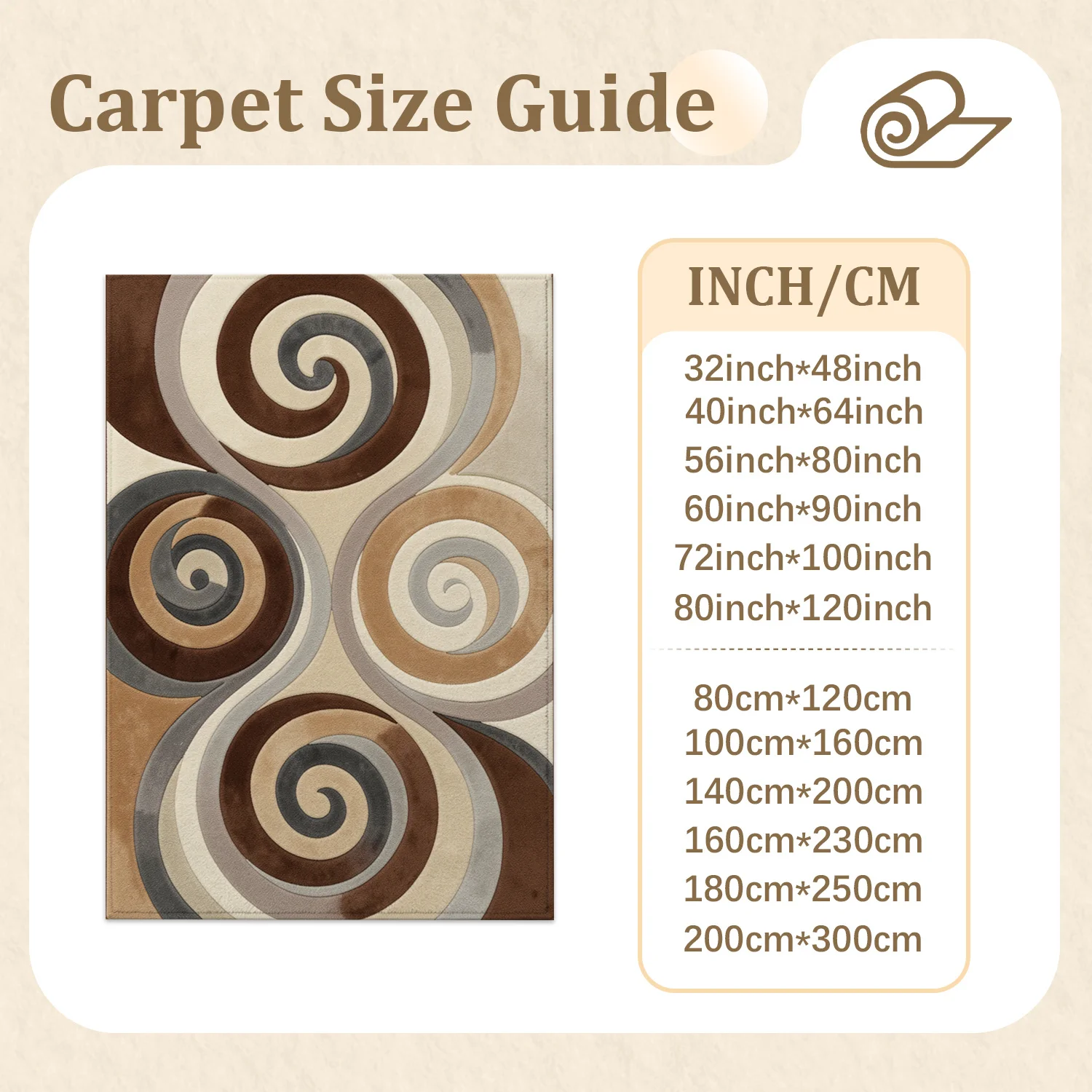 Abstract Swirl Pattern Area Rug Velvet Soft Machine Washable Floor Rug for Living Room Bedroom Dining Room Halloween Thanksgiving Christmas New Year Black Friday Cyber Monday Home Decor
