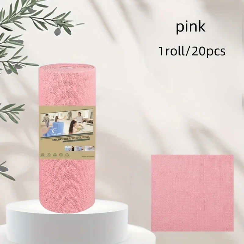 4M Wiederverwendbare Küchen-Spültuchrolle Waschbare Reinigungstücher Alternative zu Papiertüchern Saugfähiger Lappen für Wohnzimmer Schlafzimmer