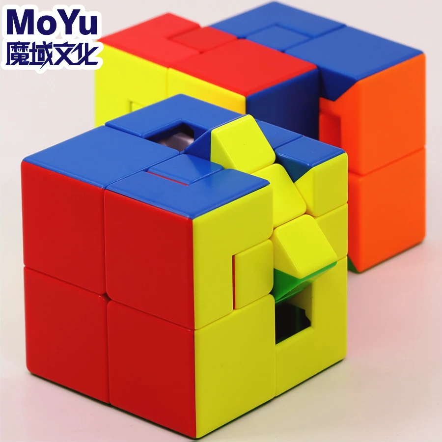 

MoYu MeiLong Magic Cubes 3x3x3 Puppet 큐브 1 and 2 Stickerless Cubing Classroom Puzzle 3x3 Professional Educational Cubo Mágicos