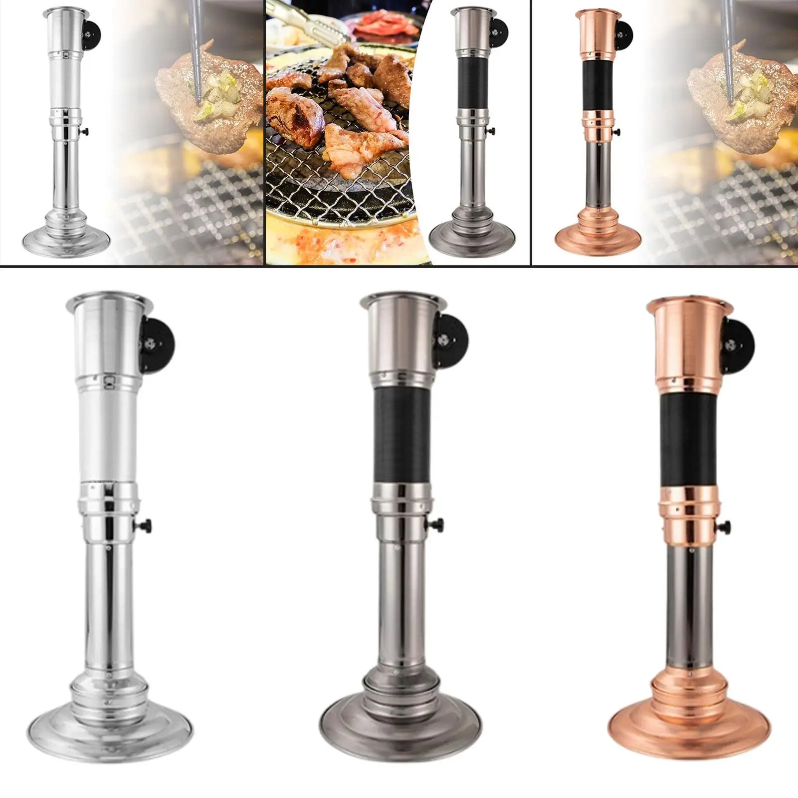 

Выхлопная труба для барбекю, растягивающая верхнюю дымовую трубу, дымоход, практичная дымовая трубка для гриля, вентилятор для барбекю, дымоход для жареного мясного магазина