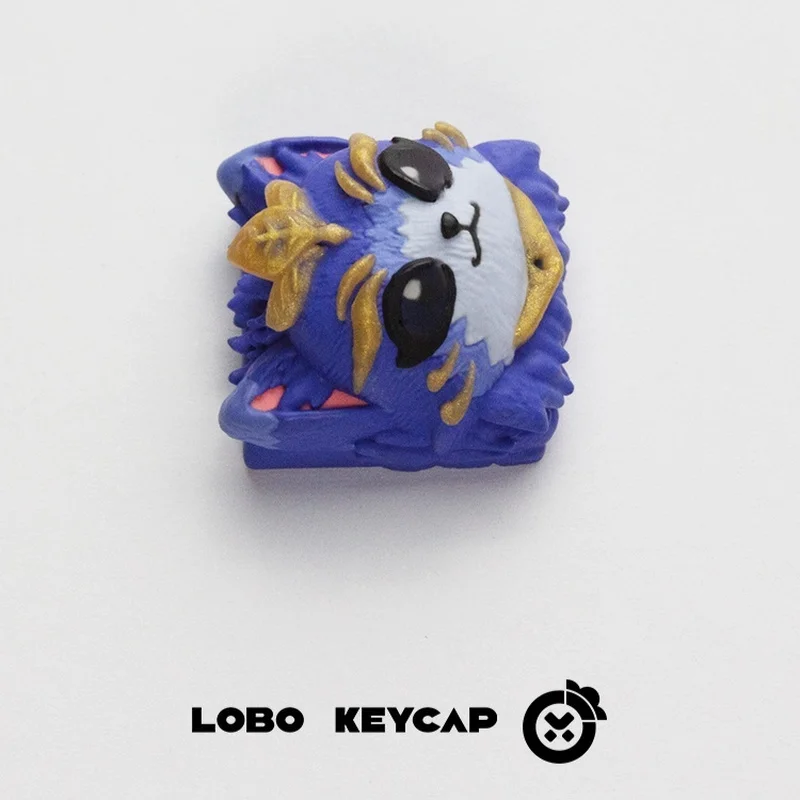 New League Of Legends Cat Personalized Resin Art Keycaps Mechanical Keyboard Keycaps Gift Transparent Cute Game Theme Key Cap