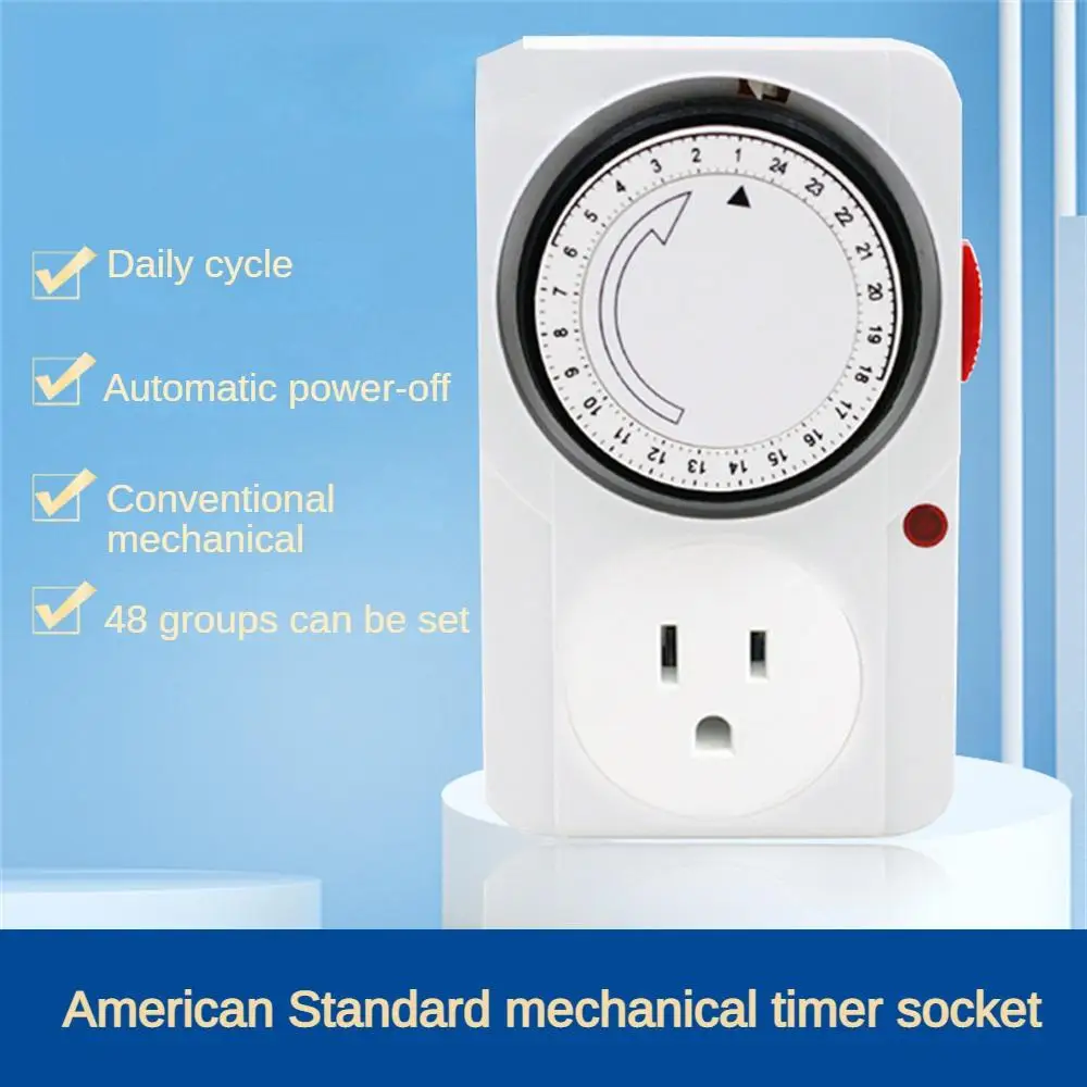 Hour Programmable Mechanical Timer Switch Universal Socket  Timer 220V 16A Europe Plug EU plug