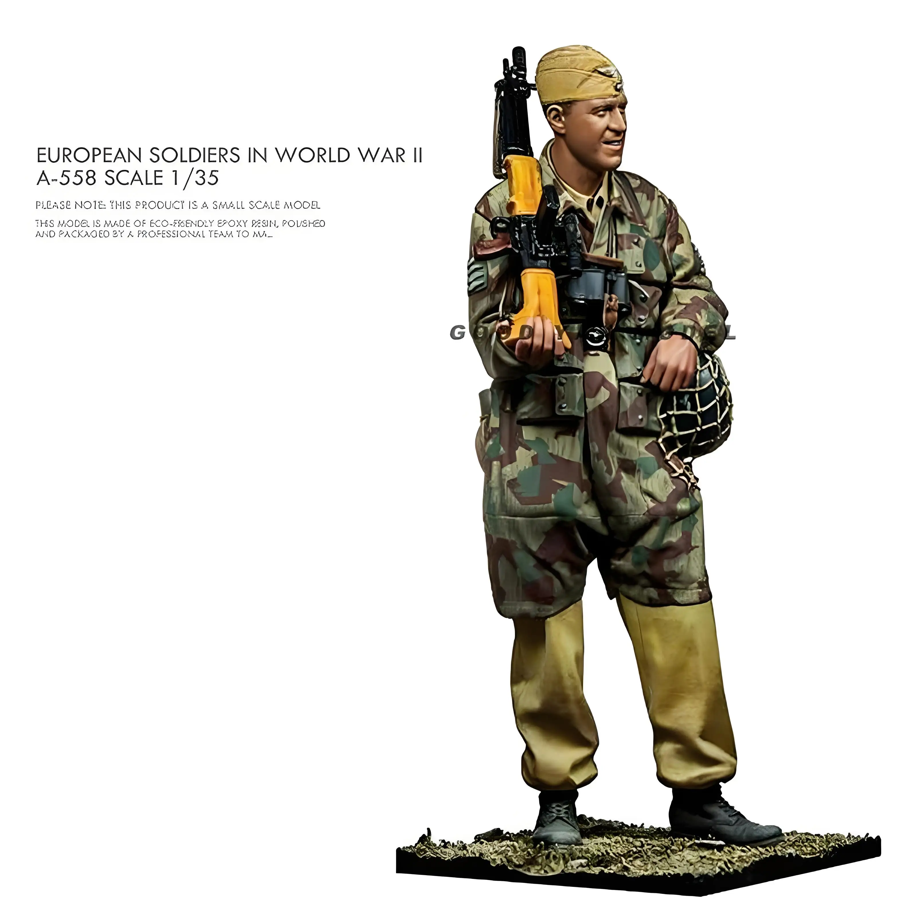 1/35 Resin Model GK European Soldiers in World WAR IIA-558 Scale Resin Figure Model Kit Unassembled and Unpainted