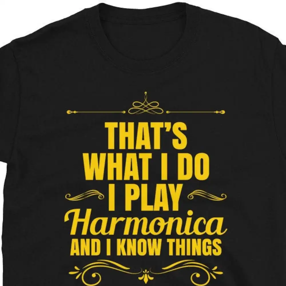 Harmonica Harp T Shirt For Man Woman Mouth Organ Instrument Blues Band Music Musician