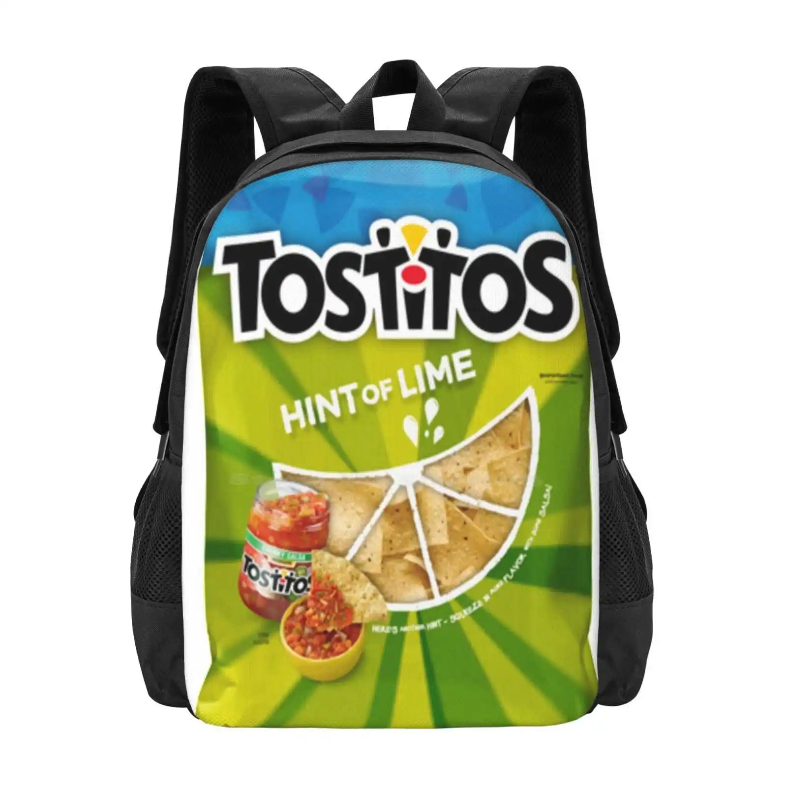 Hint Of Lime Hot Sale Backpack Fashion Bags Hint Of Lime Lemonade Sour Margharitas Snacks Potato Chips Mexican Hispanic Food