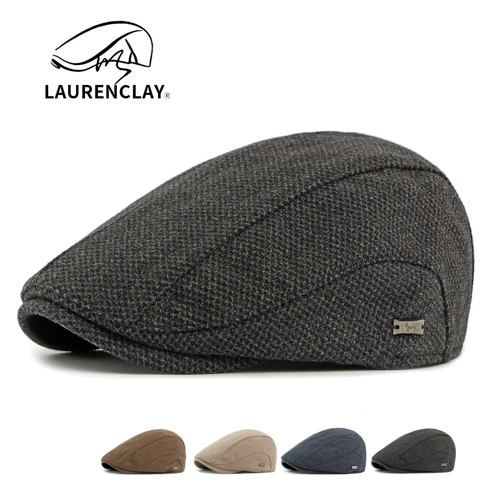 

New Autumn And Winter Woolen Hats For Men, Berets, British Retro Newsboy Caps, Fleece-lined Warm Caps, Newsboy Caps For Women
