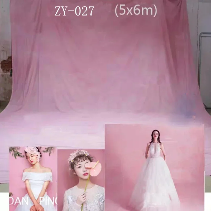 5x6M 16x19ft Large Muslin Family Photography Backdrop Tie-dye Cotton Photo Background Cloth for Studio Shooting Wedding Party