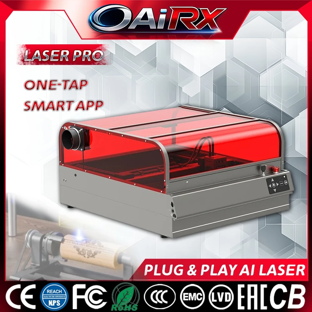 

Лазерный гравер-резак Falcon 2 22W/40W CO2: Новая безопасная и быстрая модель с защитным кожухом для дерева, металла, стекла, акрила, с улучшенной видимостью