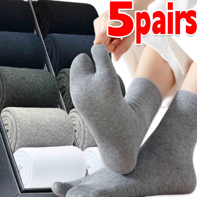 Fashion Japanese Style Tabi Toe Socks for Men Women Summer Fiber Two Finger Socks Kimono Flip Flop Sandal Split Tabi Toe Sock